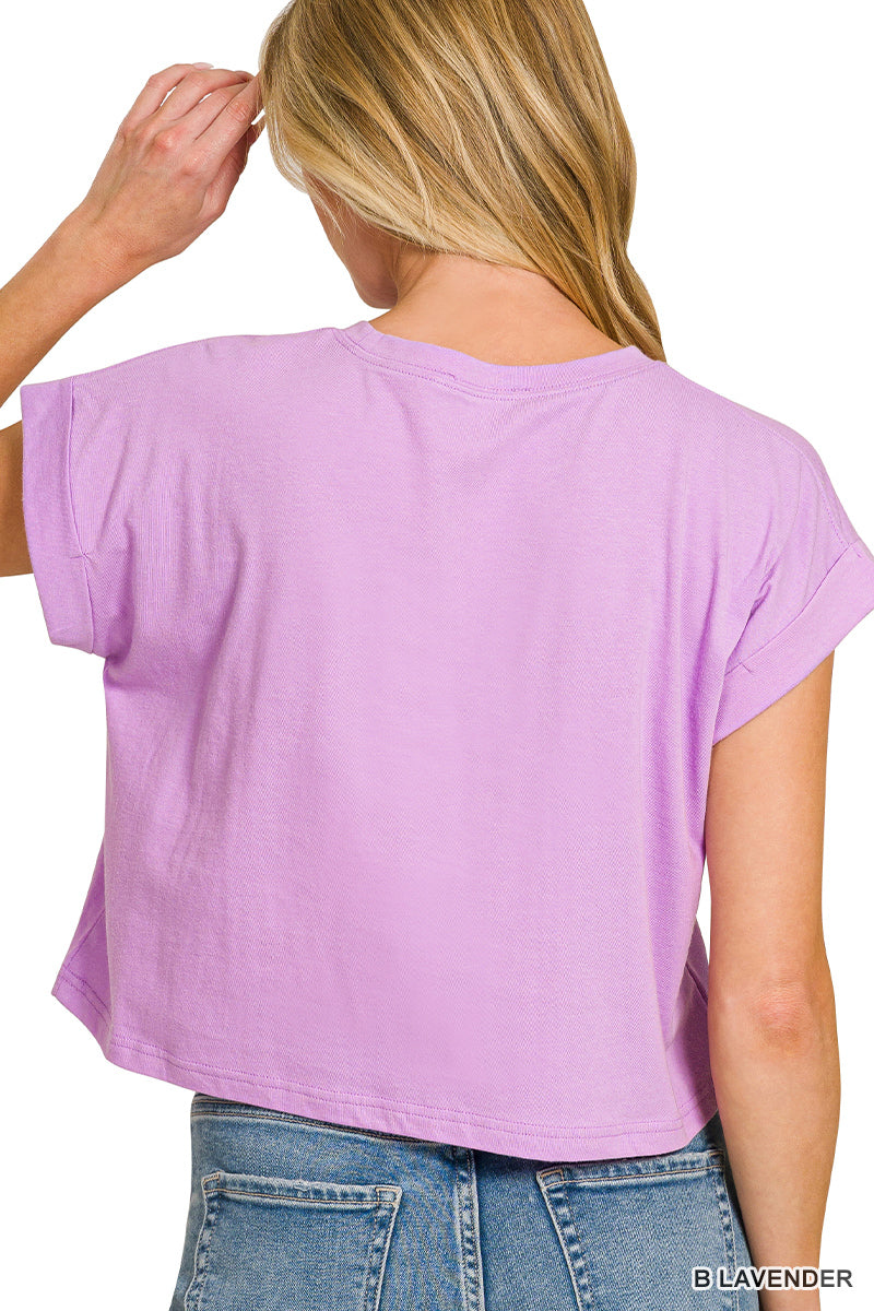 Felicia Folded Sleeve Top