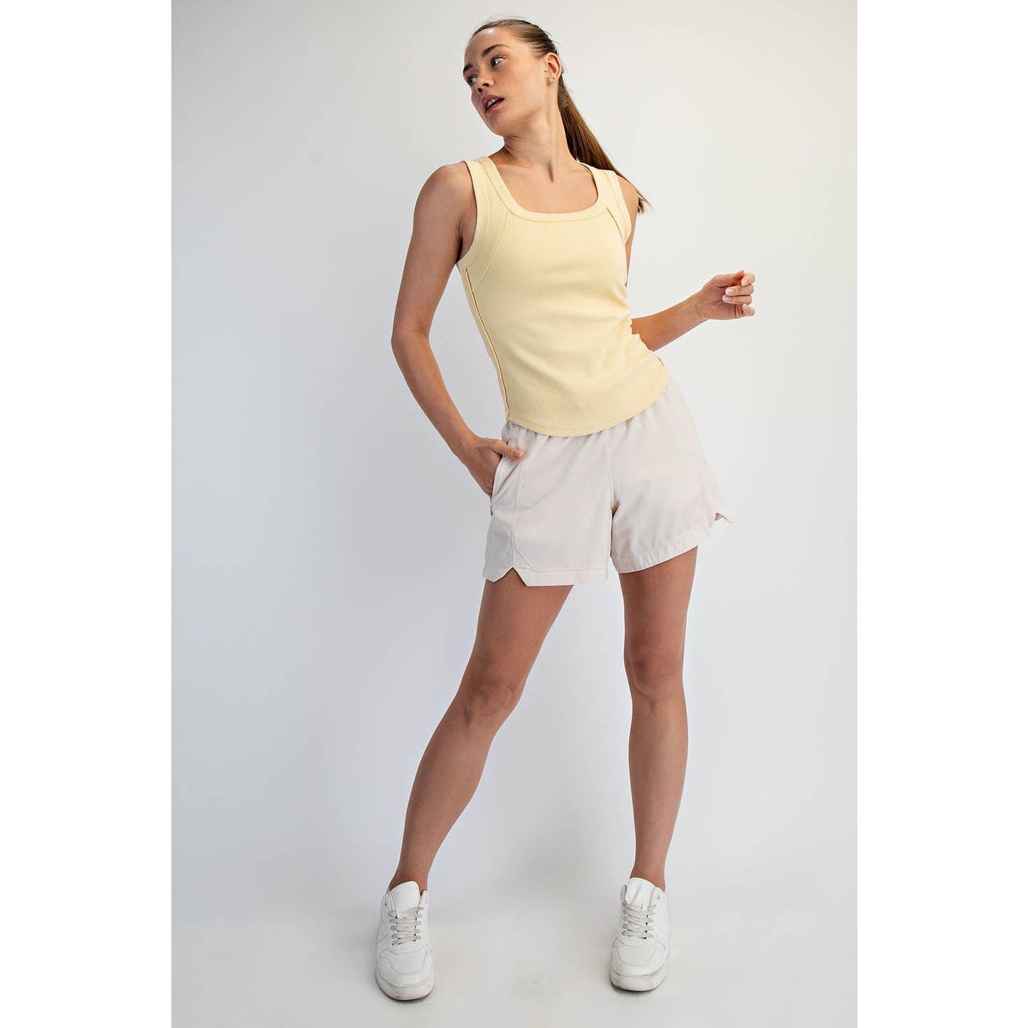 Mineral Washed Cotton Rib Tank