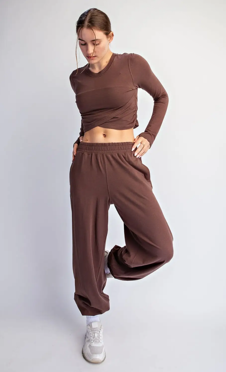 Cotton Lycra Crossover Set