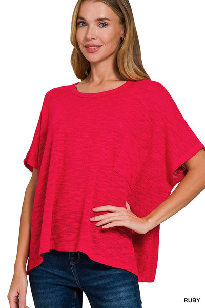 Oversized Hacci Top