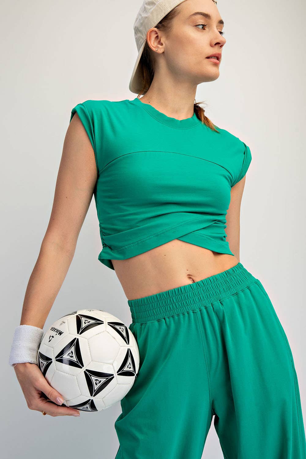 Cotton Lycra Crossover Set