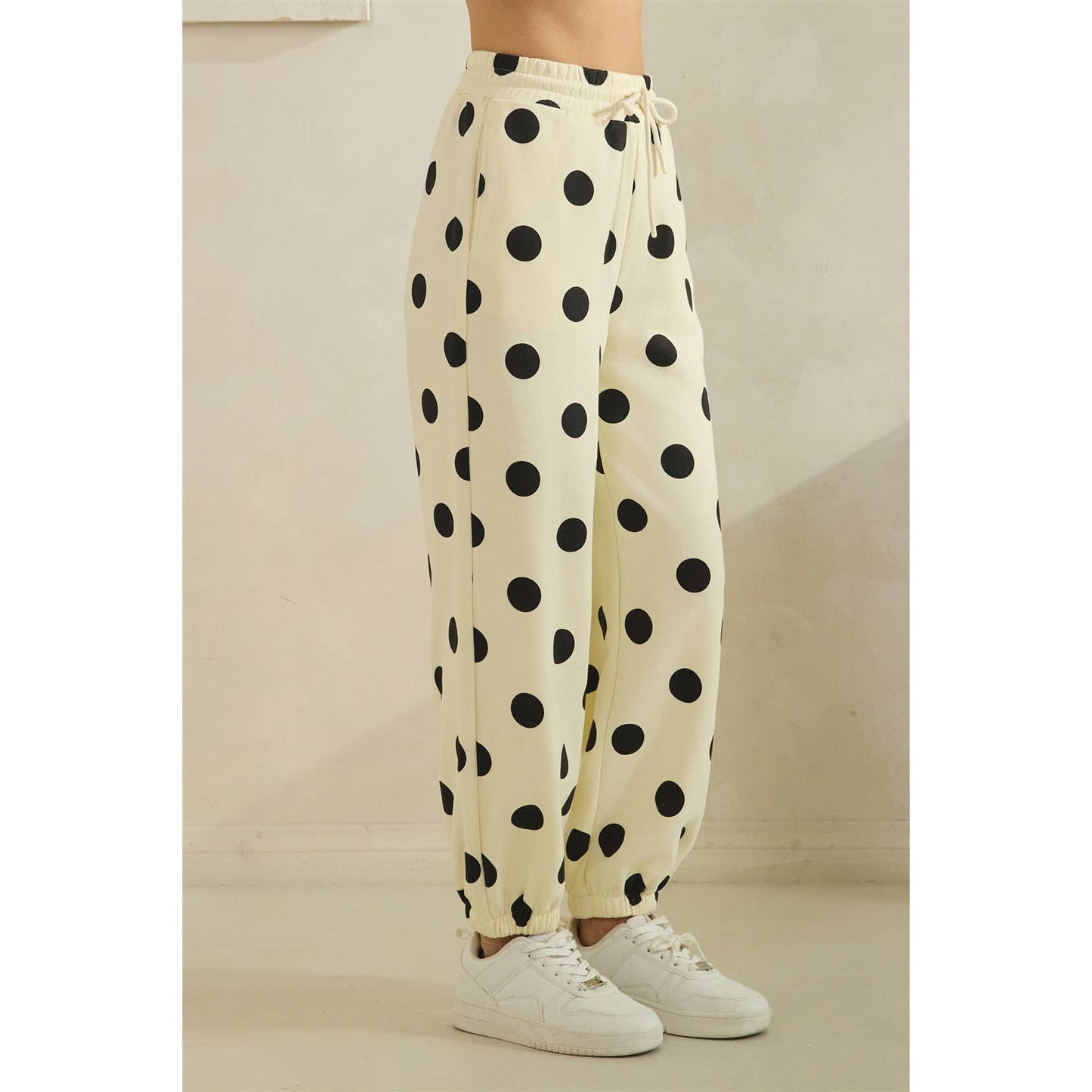 Polka Dot Jogger Sweatpants