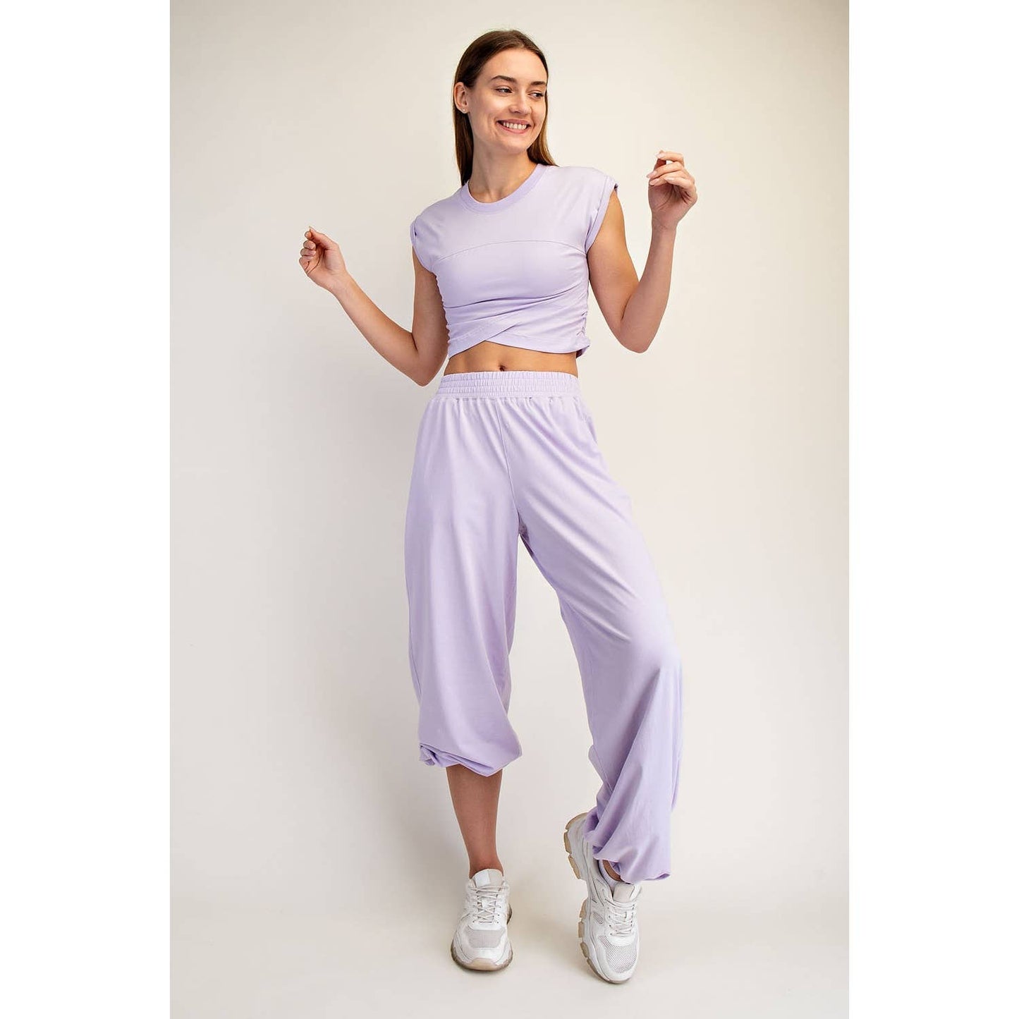 Cotton Lycra Crossover Set