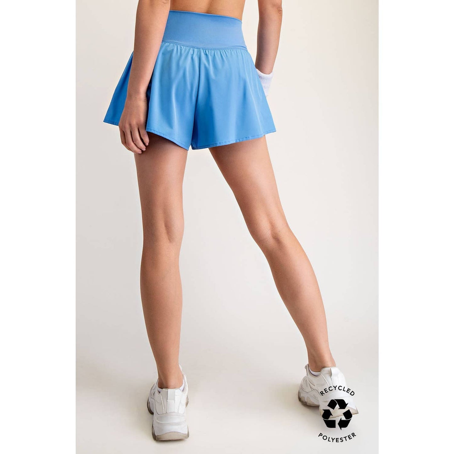 V Crossover Flared Shorts