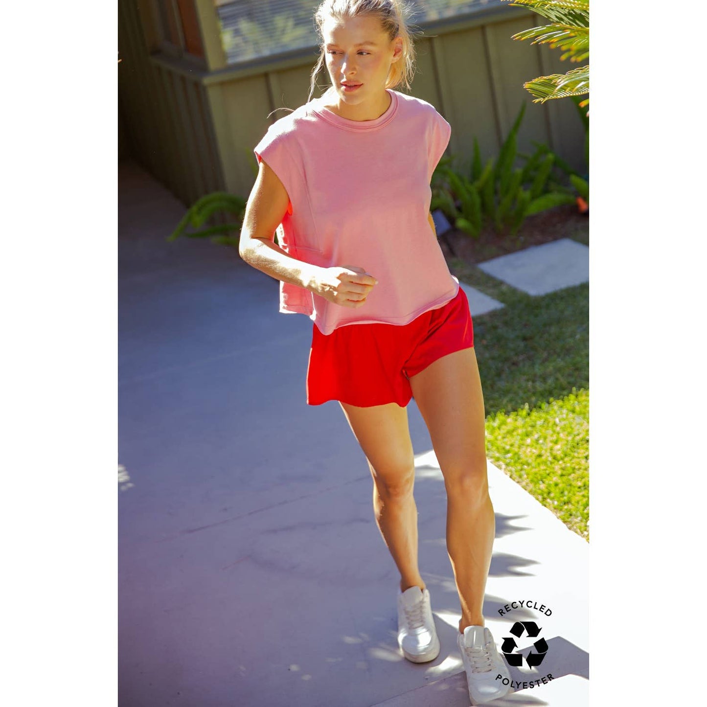 V Crossover Flared Shorts
