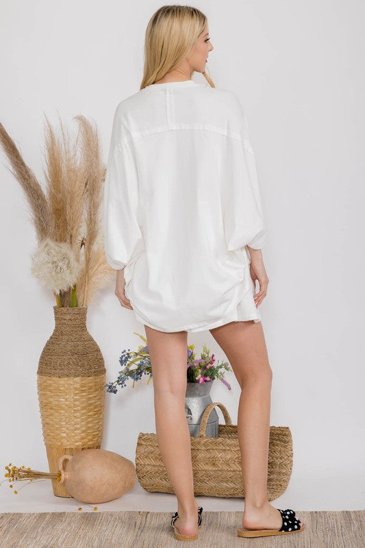 Oliver Oversized Cotton Top