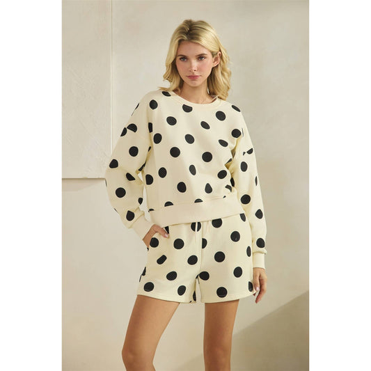 Polka Dot Sweatshorts