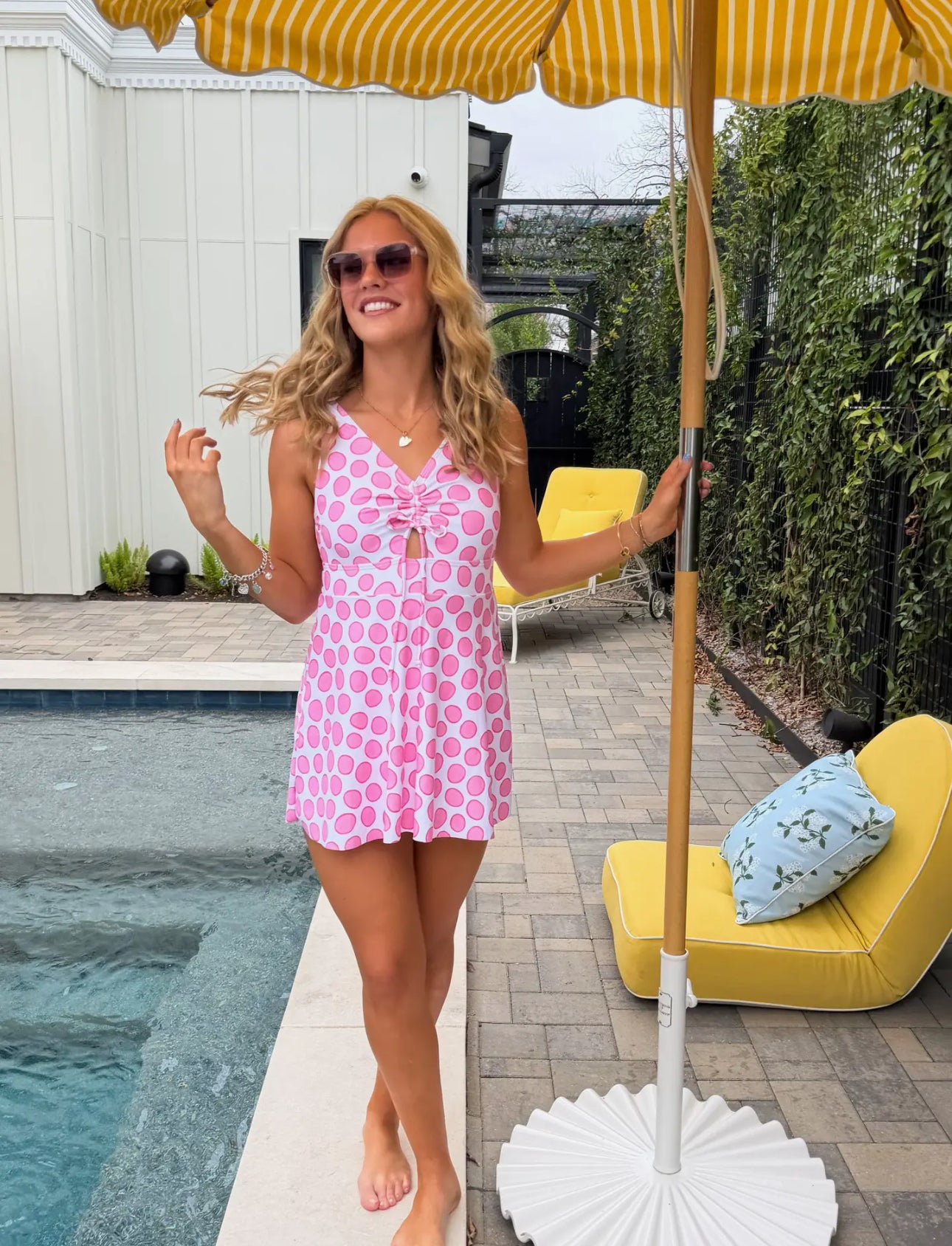 BLAKELY Floral Swim Dress