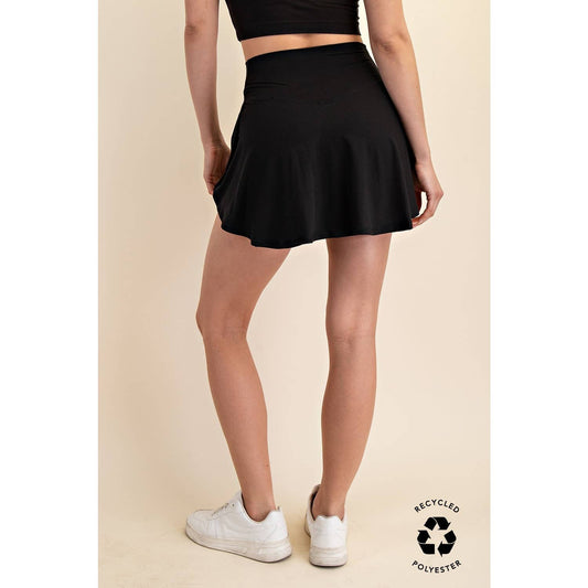 V Shaped High-Waisted Skort