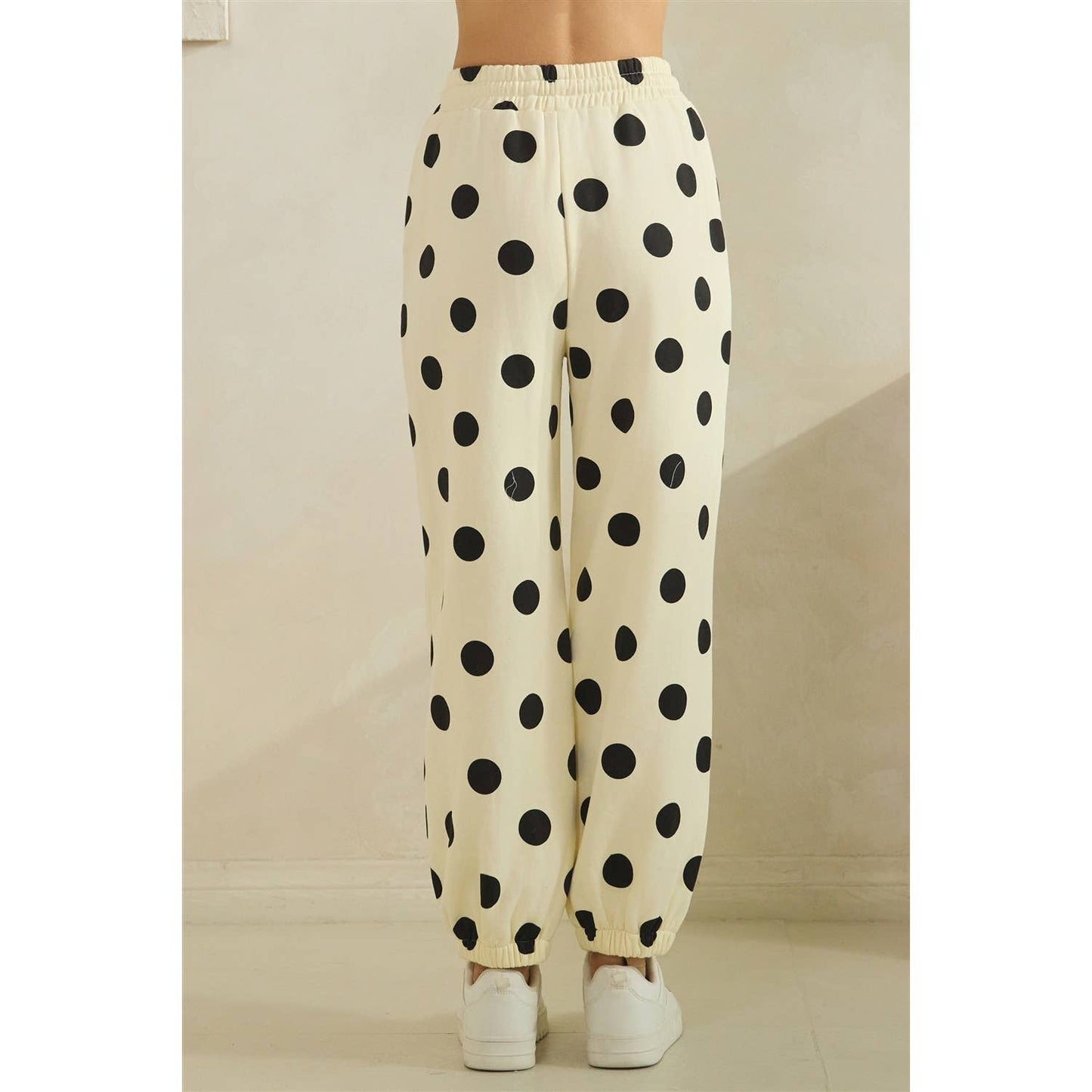 Polka Dot Jogger Sweatpants