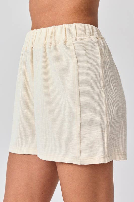 Amaya Textured Knit Top and Shorts Set