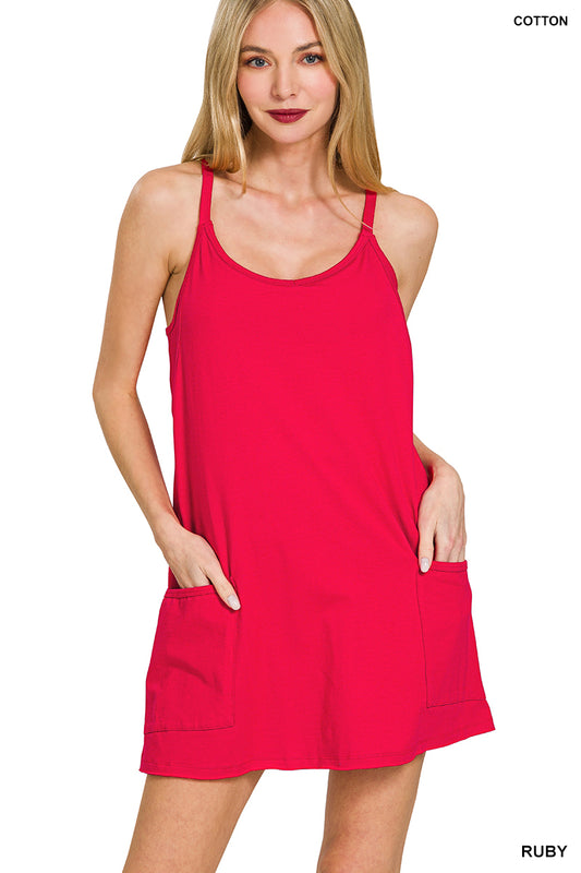 Mini Dress With Built-in Liner