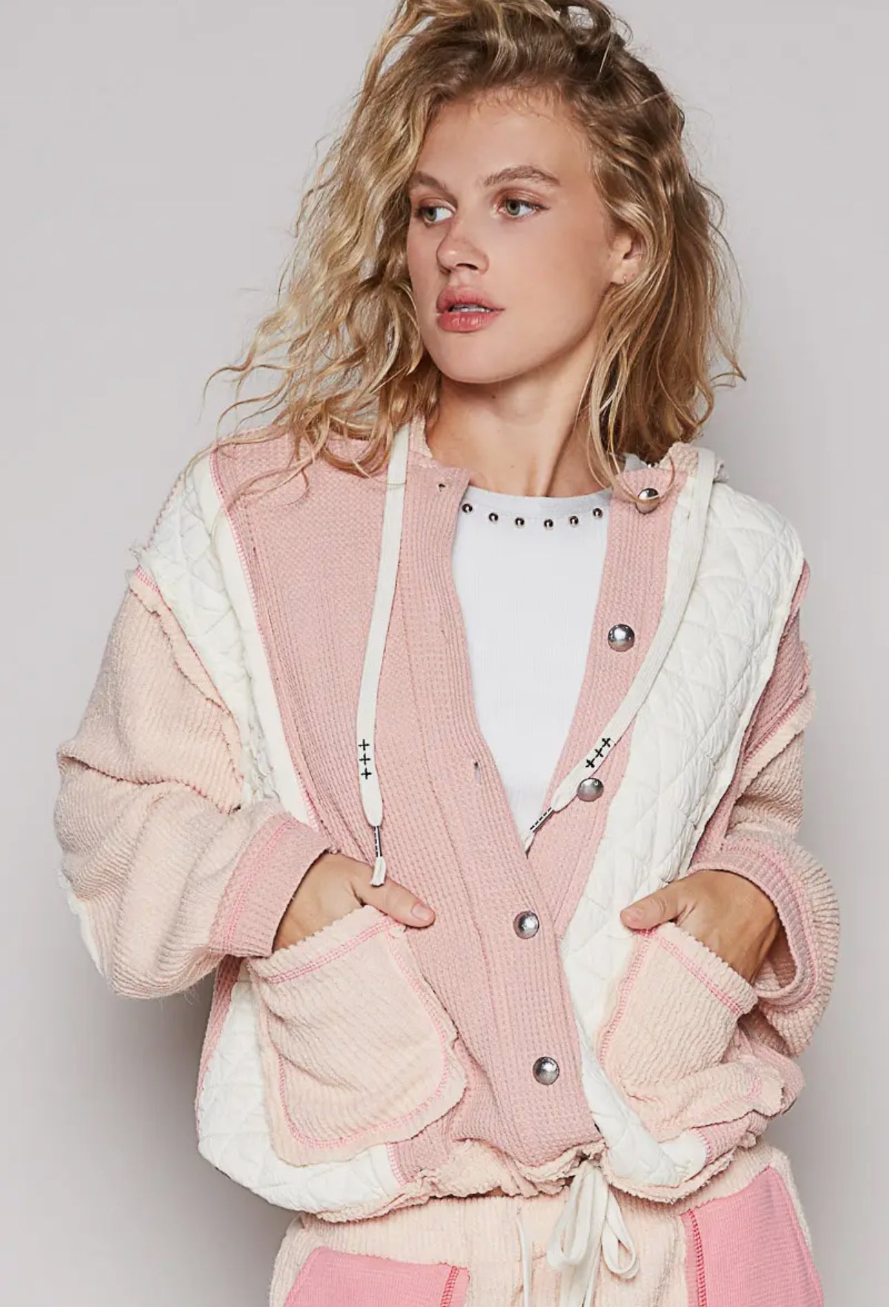 Quilted Thermal Hoodie and Joggers Set