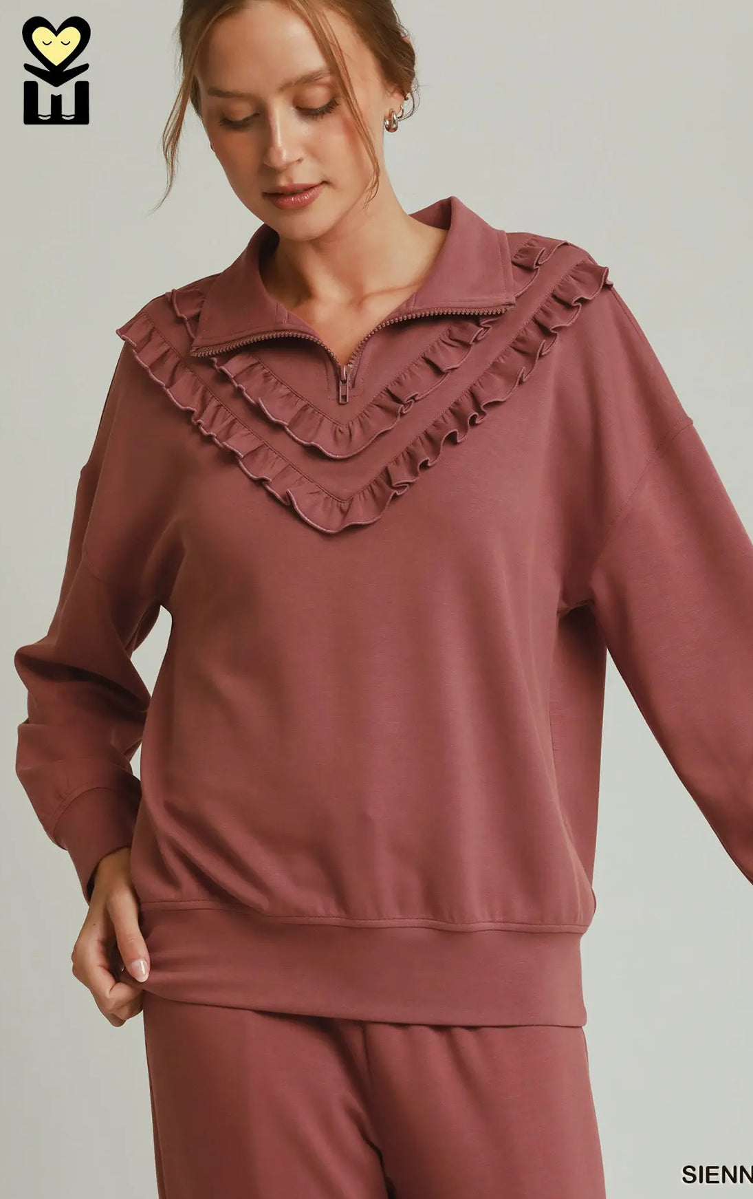Luxeknit Long Sleeve and Pant Ruffle Set