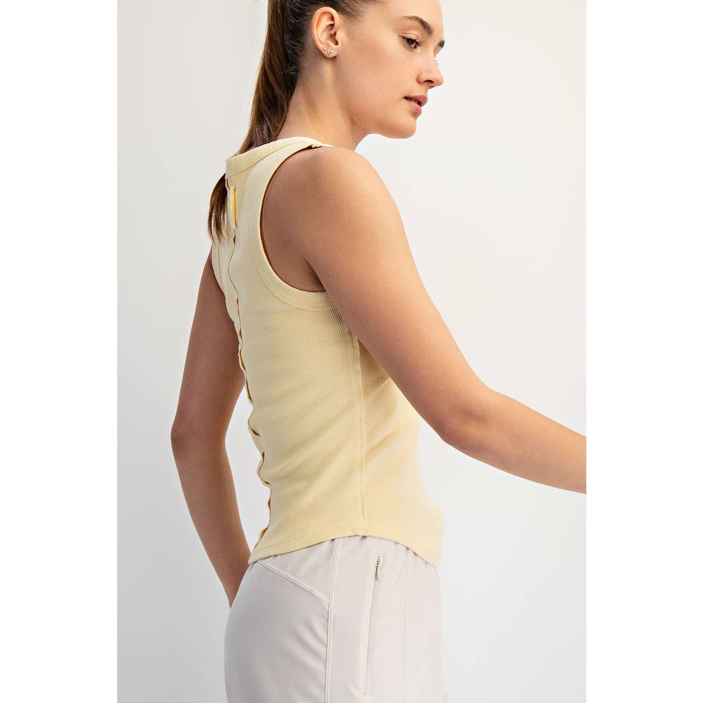 Mineral Washed Cotton Rib Tank