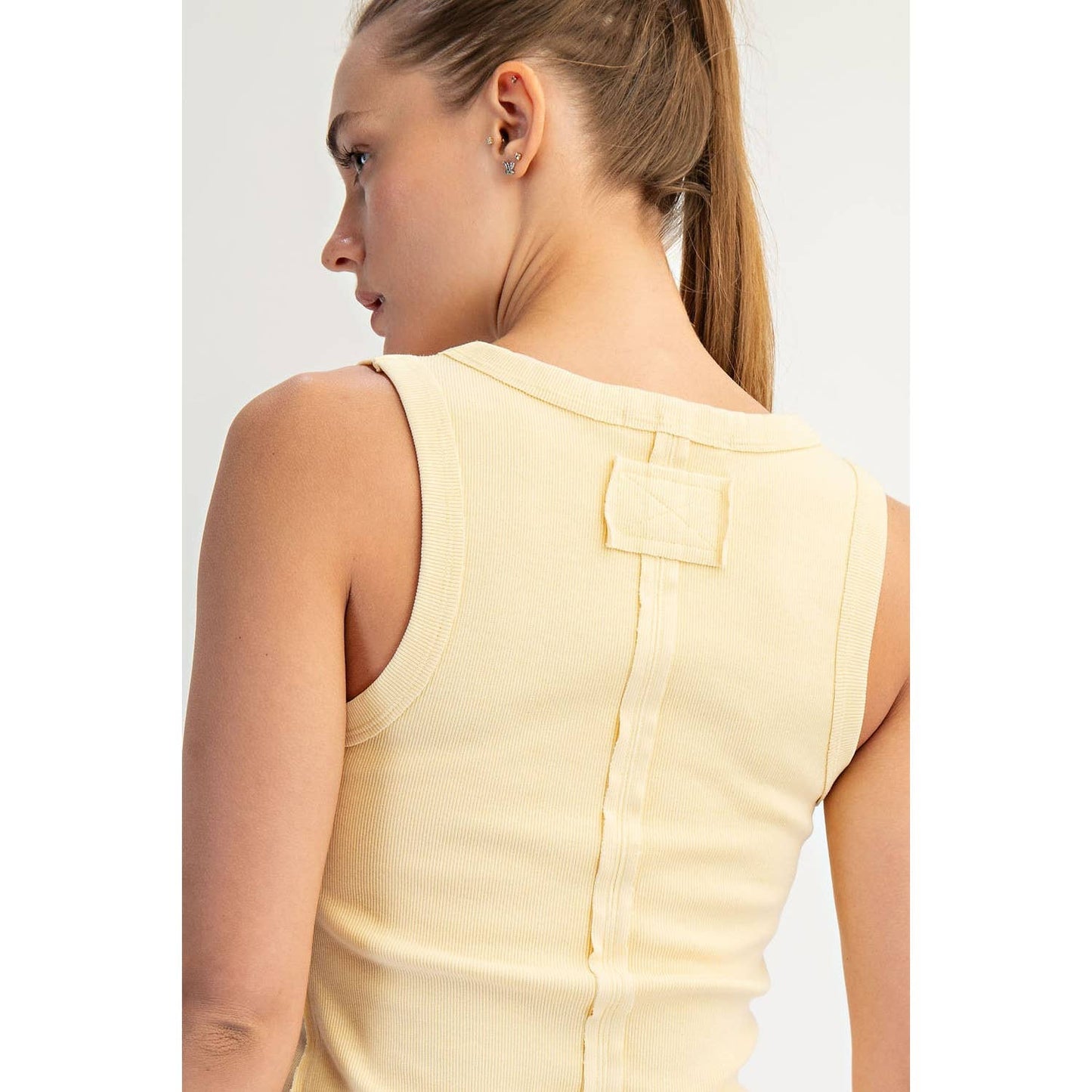 Mineral Washed Cotton Rib Tank