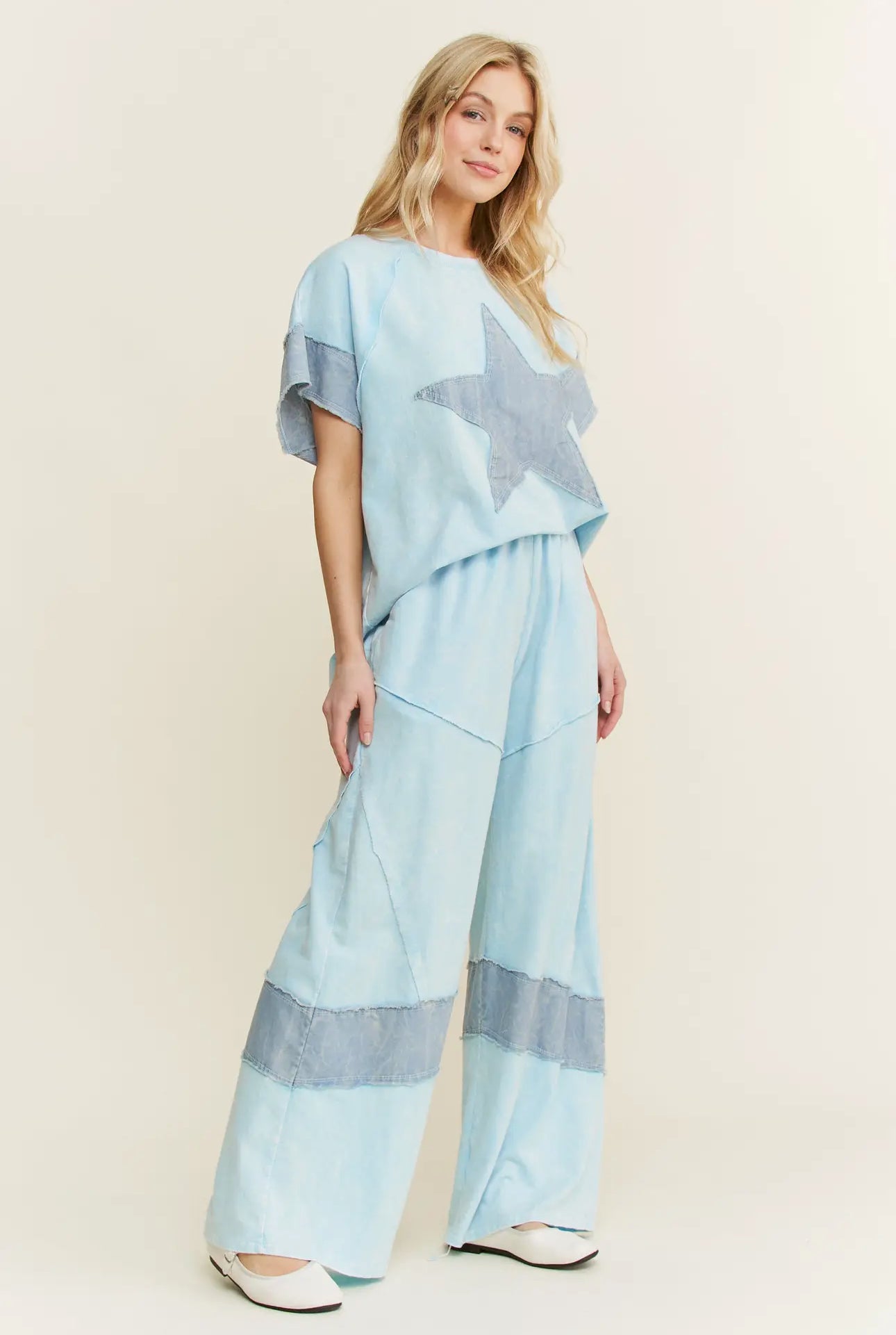Mineral Washed Star Patch Set