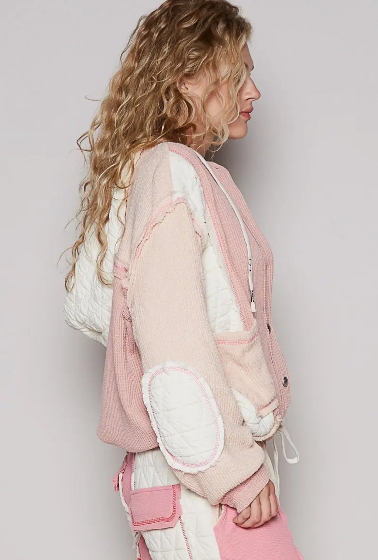 Quilted Thermal Hoodie and Joggers Set