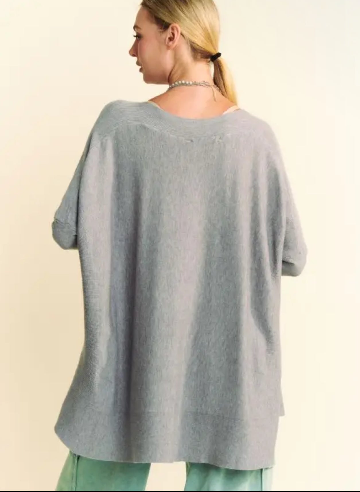 Brushed Knit Dolman Sleeve
Tunic Sweater