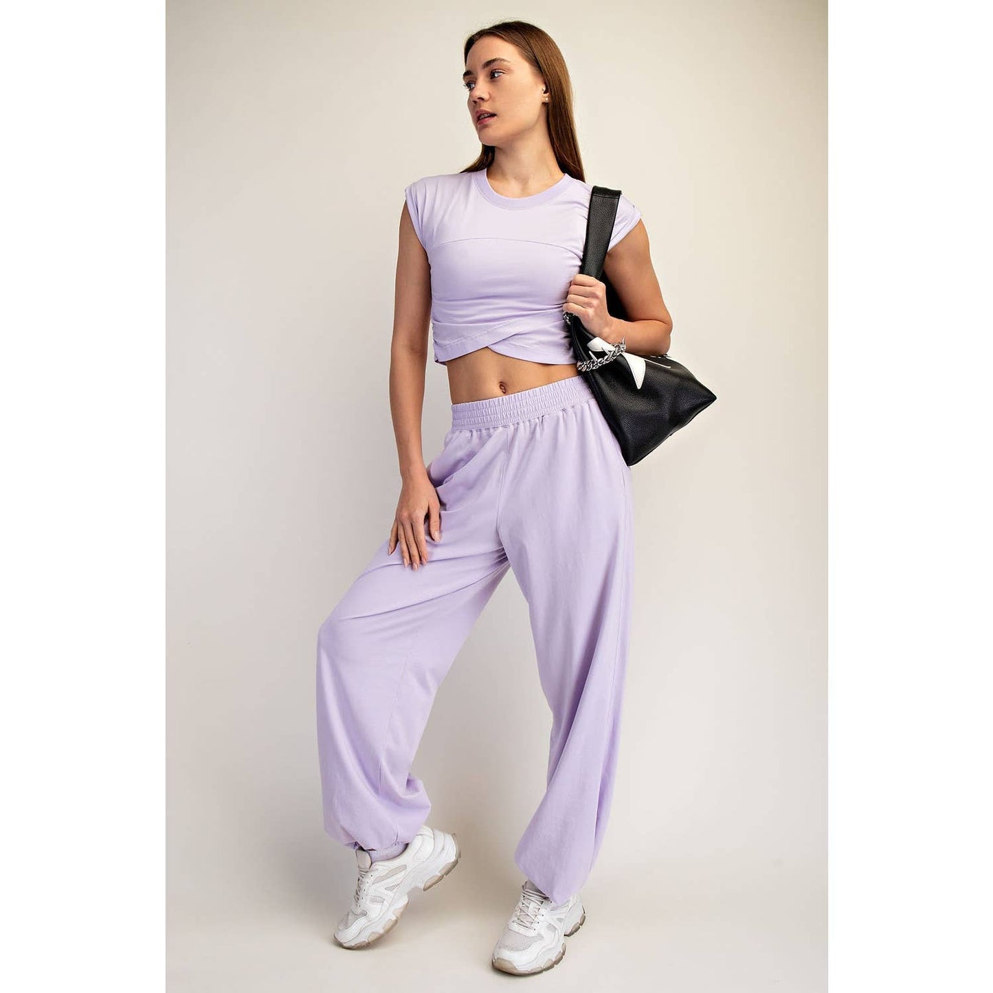 Cotton Lycra Crossover Set